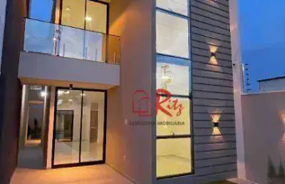 Casa com 4 dormitórios à venda, 134 m² por r$ 700.000,00 - guaribas - eusébio/ce