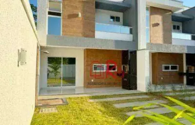 Casa com 3 dormitórios à venda, 111 m² por r$ 530.000 - urucunema - eusébio/ce