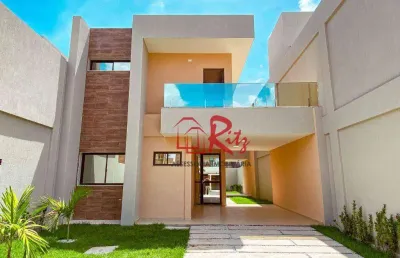 Casa com 4 dormitórios à venda, 170 m² por r$ 799.000 - pires façanha - eusébio/ce