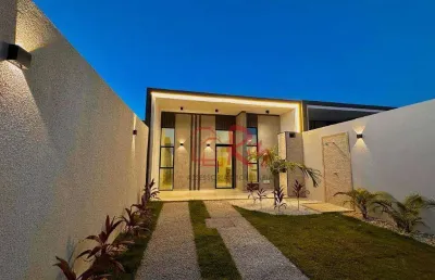 Casa com 3 dormitórios à venda, 98 m² por r$ 379.000,00 - encantada - eusébio/ce