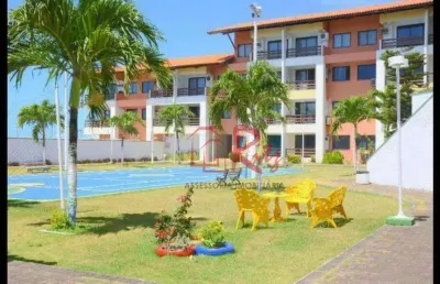 Apartamento com 1 dormitório à venda, 59 m² por r$ 300.000 - porto das dunas - aquiraz/ce
