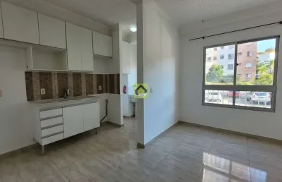Apartamento de 2 quartos para locação condominio doce lar bella colonia em jundiaí-sp, bairro cidade nova, 45m², 1 vaga - imperdível!