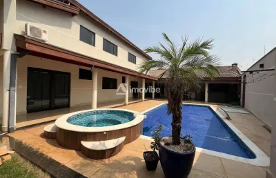 Casa à venda com 4 dormitórios e área gourmet completa no terras de santa bárbara d'oeste.