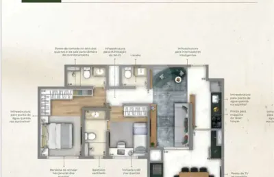 Apartamento com 2 quartos à venda em vila primavera - sp