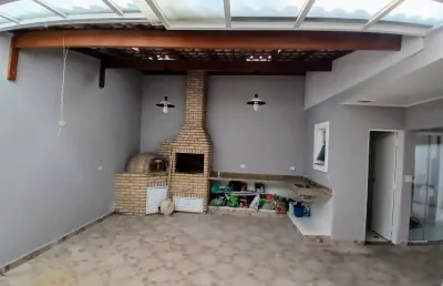 Excelente sobrado jd floresta 4 dormitórios, sala com lareira, quintal com churrasqueira/forno pizza