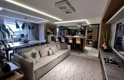 Apartamento alto padrão mobiliado com vista para o mar – centro de palhoça/sc
