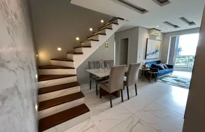 Cobertura com 3 quartos, 2 vagas paralelas, elevador | santa terezinha