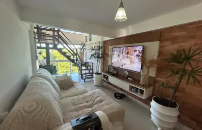 Cobertura triplex, 240m2, com 3 suítes, edpaço gourmet, piscina, itapuan