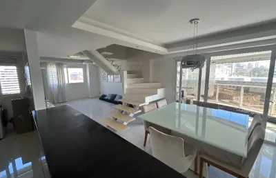 Apartamento duplex com 140 m², com 2 suítes com closet, jardim armação