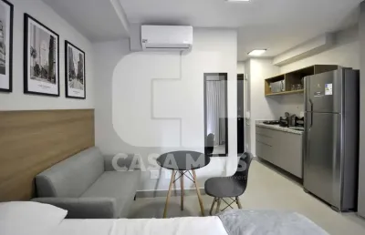 Studio para locação em são paulo, vila cordeiro, 1 dormitório, 1 banheiro, 1 vaga