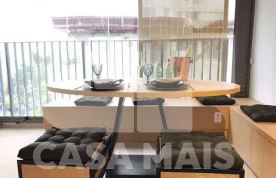 Apartamento para locação em são paulo, vila madalena, 2 dormitórios, 1 suíte, 4 banheiros, 1 vaga