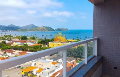 Cobertura incrível com 246m2 no edifício jardins, em região nobre de caraguatatuba, com vista mar