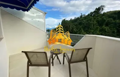 Lindíssima cobertura duplex na martim de sá, com vista para o mar prédio pé na areia