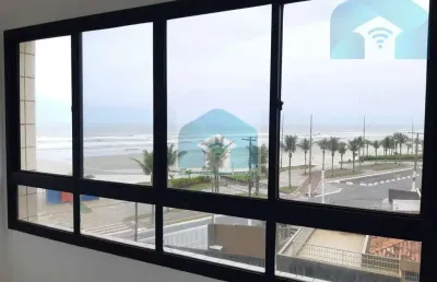 Apartamento edifício papa iii-jardim imperador 2 dormitórios, 1 suíte, sala ampla vista mar