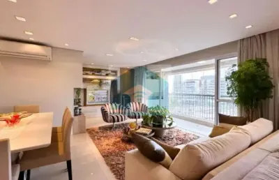 Apartamento 131m² , 3 dormitórios, sendo um escritório 2 suítes, e 3 vagas .