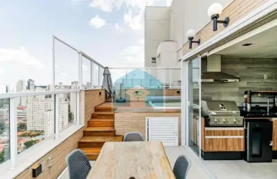 Cobertura duplex brooklin, 181m²,4 dormitórios, 2 suítes e 3 vaga!s .