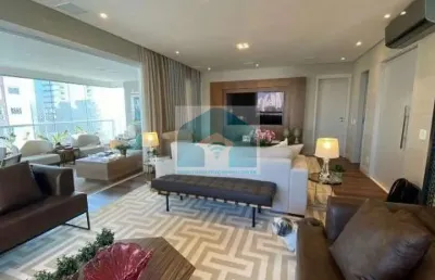Apartamento brooklin, porteira fechada (mobiliado) 225m², 4 suites ,4 vagas e deposito.