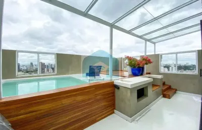 Cobertura chácara santo antônio ,2 suítes, 4 vagas, 198m², com piscina!