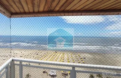 Apartamento no bairro ocian, praia grande sp, com 3 dormitórios, 1 suíte. frente mar.