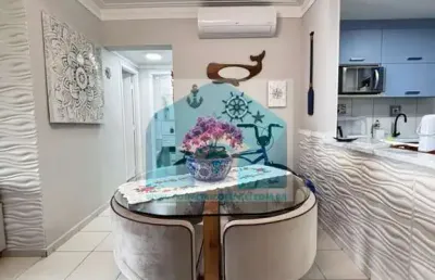 Apartamento no bairro mirim, praia grande sp, com 2 dormitórios, 1 suíte.