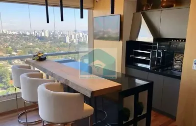 Apartamento campo belo mobiliado vende 2 dormitórios 2 suítes , 3 vagas , 170 m². lazer de clube