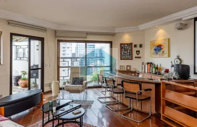 Cobertura brooklin com 4 dormitórios sendo 2 suite, 3 vagas de garagem