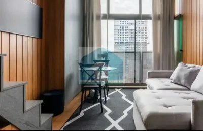 Apartamento moema indios, 43 m², 1 suite , duplex , 1 vaga.
