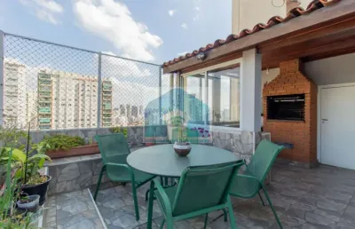 Apartamento cobertura  no campo belo 195 m²- 4 quartos (sendo 1 suíte) -  2 vagas