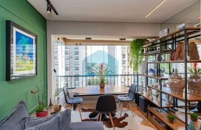 Apartamento brooklin,1 dormitórios, 1 suíte ,1 vaga 46m².