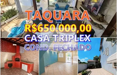 Selano vende casa triplex em condomínio na taquara!! linda casa na estrada outeiro santo!