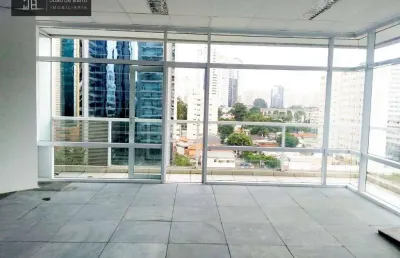 Sala  comercial para locação no brooklin  com 54m² de área útil e 2 vagas