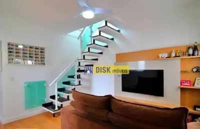 Cobertura com 3 dormitórios à venda, 88 m² por r$ 430.000,00 - vila tibiriçá - santo andré/sp