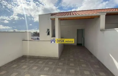 Cobertura com 2 dormitórios à venda, 86 m² por r$ 395.000,00 - vila scarpelli - santo andré/sp
