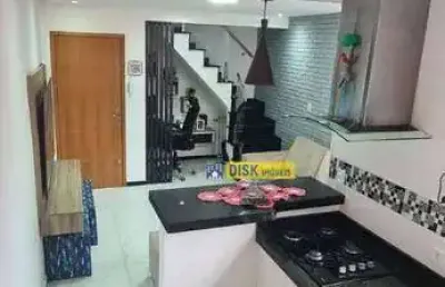 Cobertura com 2 dormitórios à venda, 110 m² por r$ 632.000,00 - vila scarpelli - santo andré/sp