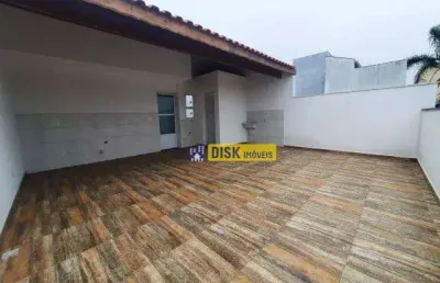 Cobertura com 2 dormitórios à venda, 86 m² por r$ 380.000 - vila bela vista - santo andré/sp