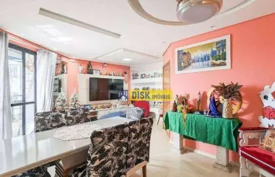 Amplo apto 150m² com 5 dorms (2 suítes), 2 vagas e lazer completo – baeta neves, sbc