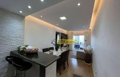 Apto 2 dorms, 66m², semi-mobiliado com 2 vagas – edifício leiria ii – centro de sbc