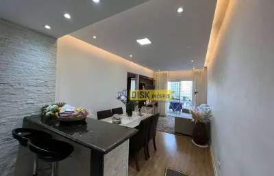 Apto 2 dorms, 66m², semi-mobiliado com 2 vagas – edifício leiria ii – centro de sbc