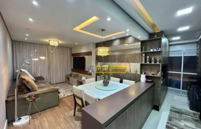 Apartamento alto padrão com 3 dormitórios e varanda gourmet – 94 m² – centro de são bernardo do campo