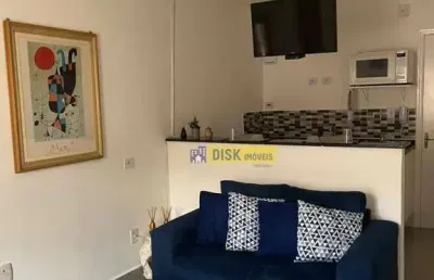 Apartamento studio mobiliado com 1 dormitório – 35 m² – incluso água e wi-fi – taboão, são bernardo do campo