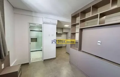 Apartamento tipo studio novo com 1 dormitório planejado, lazer completo e 1 vaga – centro de são bernardo