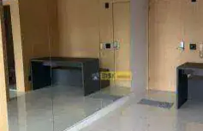 Apartamento studio semi-mobiliado com lazer completo  – centro de são bernardo do campo