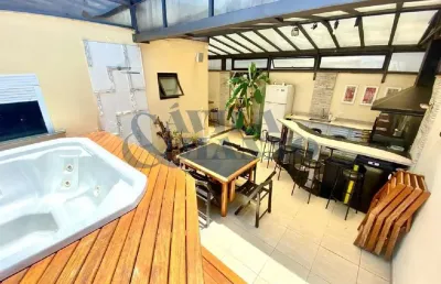 Cobertura de luxo no tatuapé, são paulo - 3 suítes, 4 vagas de garagem e 265m² de área - imperdível!