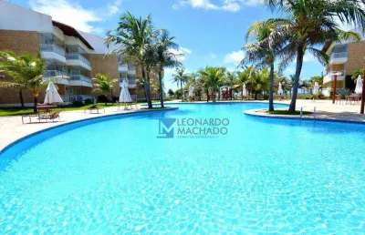 Apartamento frente mar com 3 dormitórios à venda, 170 m² por r$ 1.790.000 - porto das dunas - fortaleza/ce