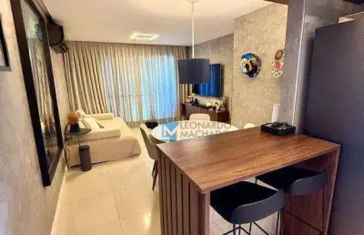 Apartamento com 2 dormitórios à venda, 70 m² por r$ 750.000 - guararapes - fortaleza/ce