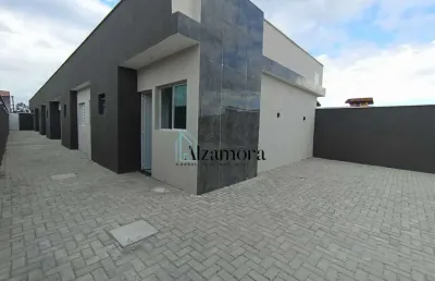 Casa nova em condomínio lado praia, bairro cibratel ii - itanhaém/sp