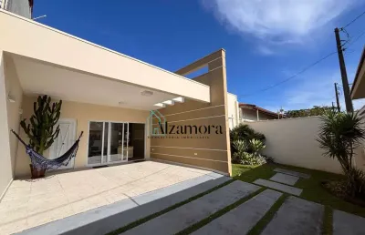 Casa com 3 dormitórios a venda, 100 metros da praia no cibratel 1, em itanhaém.