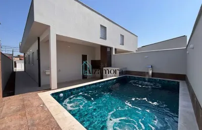 Casa com piscina a venda em itanhaém, aceita minha casa minha vida.