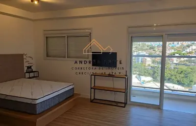 Studio mobiliado para locação no campolim com 1 vaga de garagem coberta
