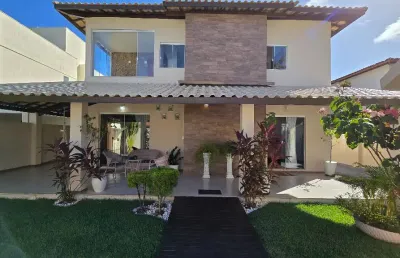 Vilas do atlântico casa de alto padrão 4 suítes com 450m² de área total - oportunidade